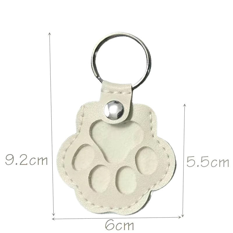 Leather Key Chain Creative Pet Hair Storage Ornaments