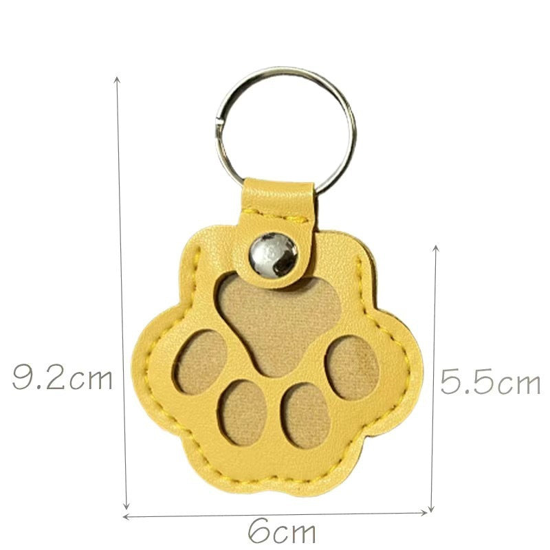 Leather Key Chain Creative Pet Hair Storage Ornaments