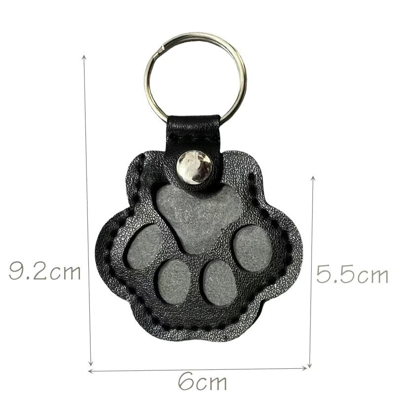 Leather Key Chain Creative Pet Hair Storage Ornaments