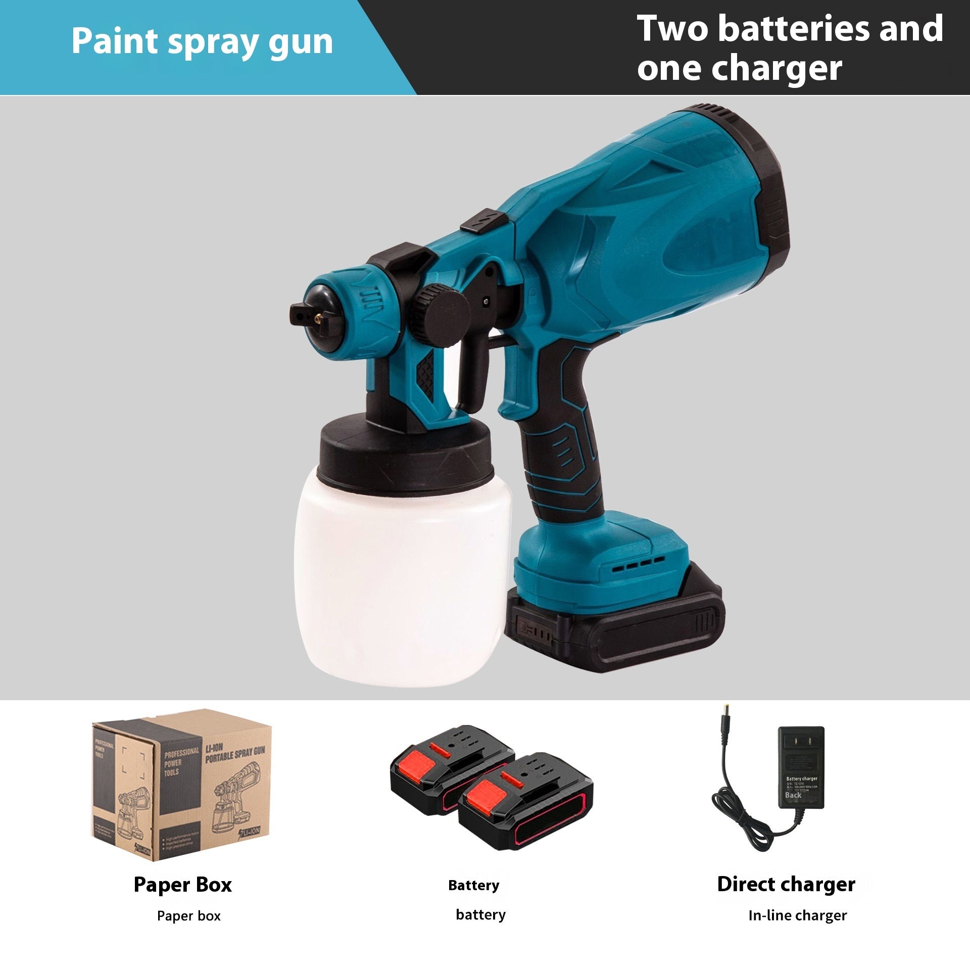 Multifunctional Lithium Battery Paint Spraying Gun Strong Power