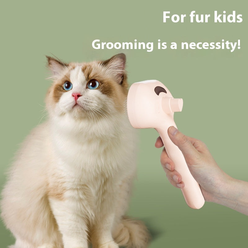 Pet Mist Spray Grooming Comb – Hair Remover Brush