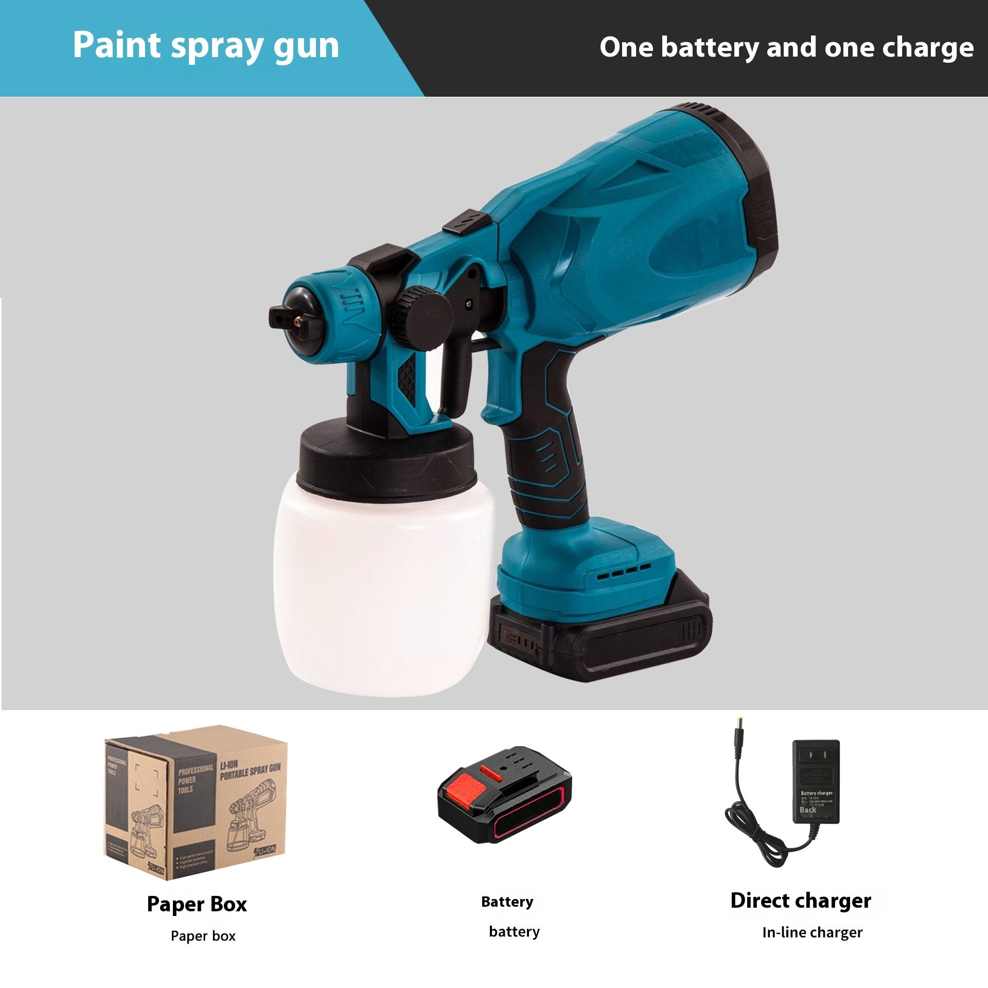 Multifunctional Lithium Battery Paint Spraying Gun Strong Power