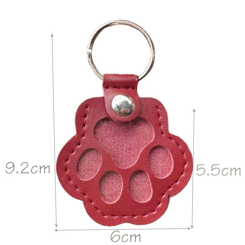 Leather Key Chain Creative Pet Hair Storage Ornaments