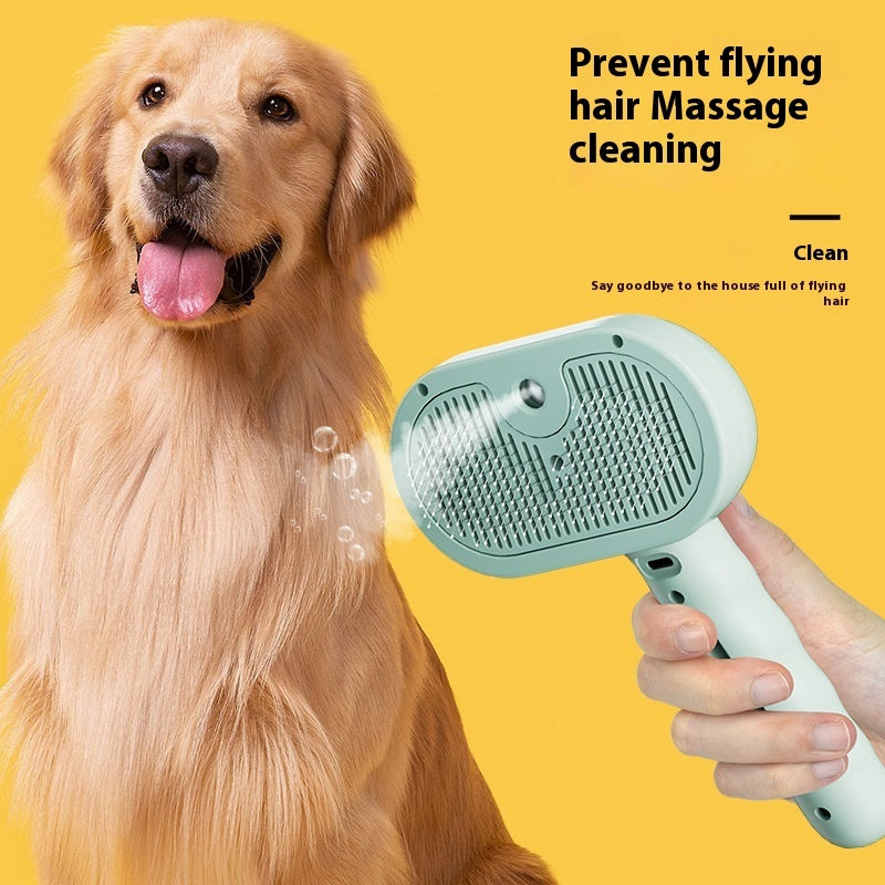 Pet Mist Spray Grooming Comb – Hair Remover Brush