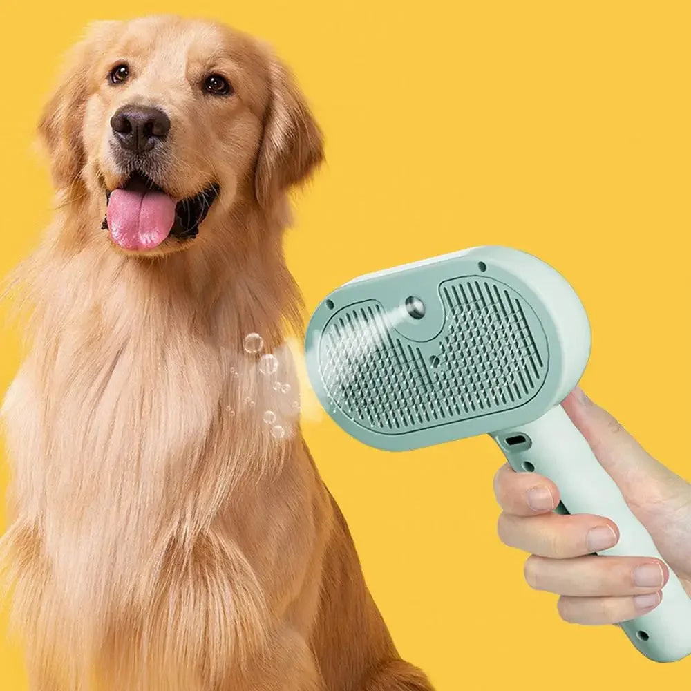 Pet Mist Spray Grooming Comb – Hair Remover Brush