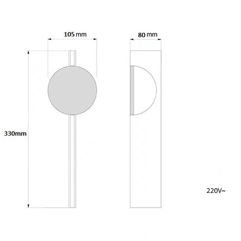 Premium Minimal Steel Wall Lamp