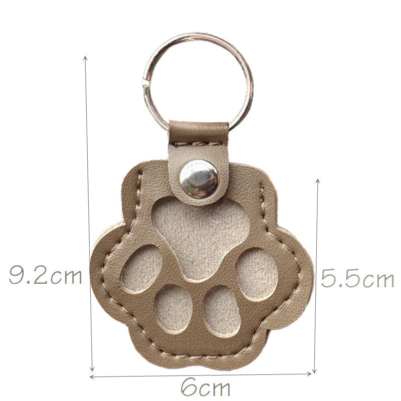 Leather Key Chain Creative Pet Hair Storage Ornaments