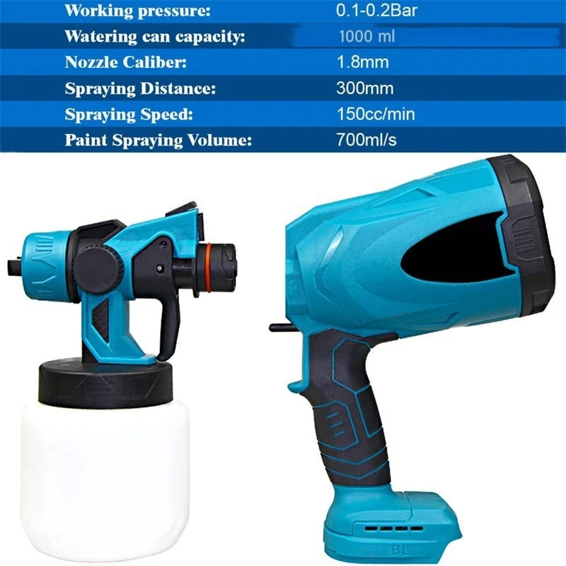 Electric Steel Paint Spray Gun For Automotive Furniture