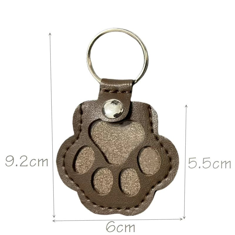 Leather Key Chain Creative Pet Hair Storage Ornaments