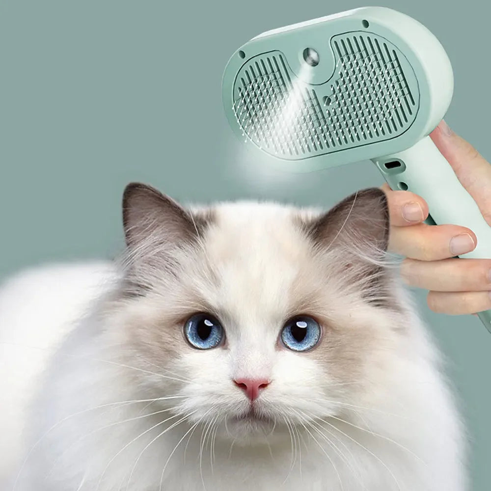 Pet Mist Spray Grooming Comb – Hair Remover Brush