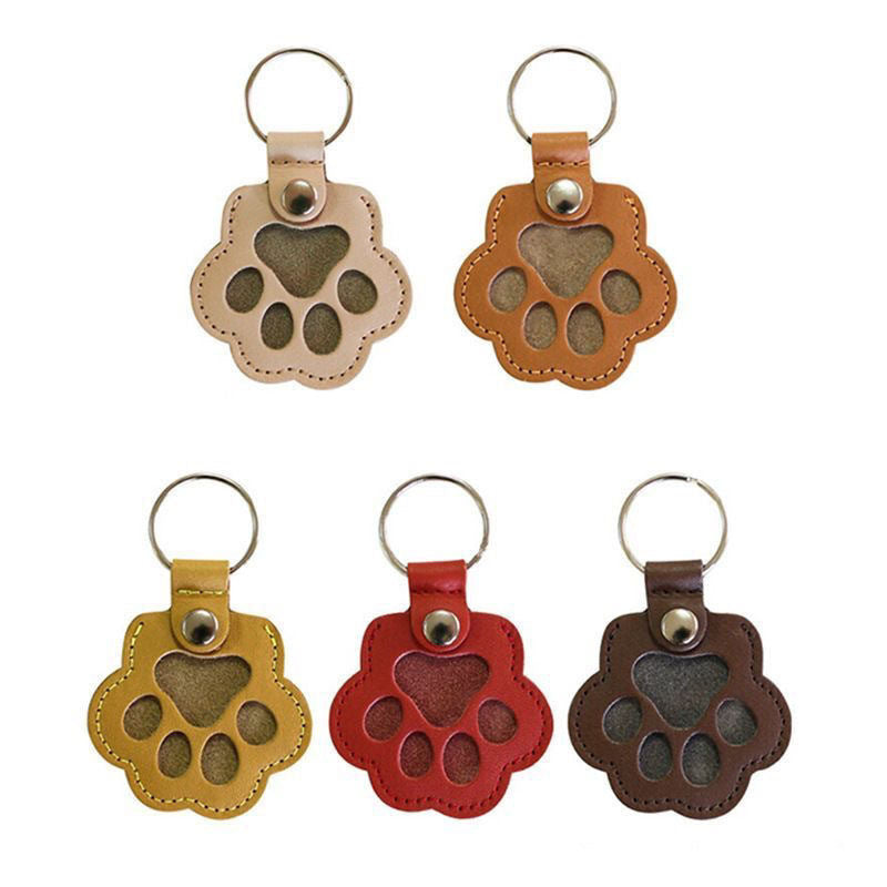 Leather Key Chain Creative Pet Hair Storage Ornaments