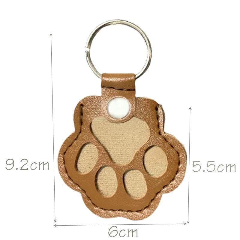 Leather Key Chain Creative Pet Hair Storage Ornaments